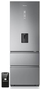 Lodówka HISENSE RT641N4WIE1 3D SkyLine No frost 200cm Szara Wi-Fi ConnectLife Metal Tech Cooling