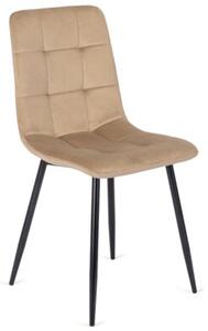 Zestaw Stół Okrągły HARRY 102-142 cm i 6 Krzeseł Tapicerowanych PERU
