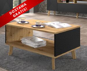 Loftowy stolik kawowy ława na nóżkach | Umeblowana.com