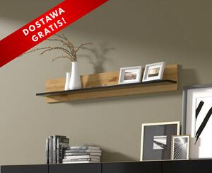 Wisząca półka ścienna na zdjęcia artisan z czarnym | Umeblowana.com