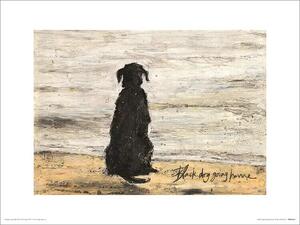 Druk artystyczny Sam Toft - Black Dog Going Home