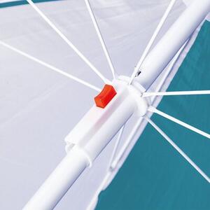 Parasol plażowy NILS CAMP NC7813 180 cm Turkusowo-biały