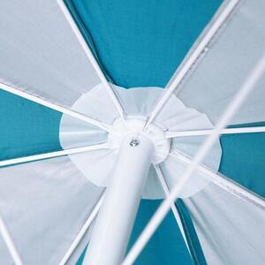 Parasol plażowy NILS CAMP NC7813 180 cm Turkusowo-biały