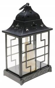 Lampion LED znicz na baterie świeca efekt płomienia świeczka latarnia 10216