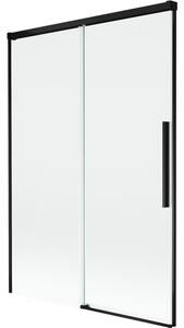 Mexen Rox parawan nawannowy 2-skrzydłowy rozsuwany 120 x 150 cm, transparent, czarny - 8C9-120-001-70-00