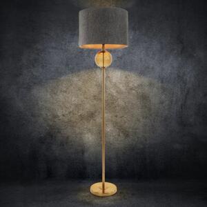 Lampa podłogowa EUROFIRANY Leona 467323 Popielato-złoty wysokość 165 cm