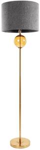 Lampa podłogowa EUROFIRANY Leona 467323 Popielato-złoty wysokość 165 cm