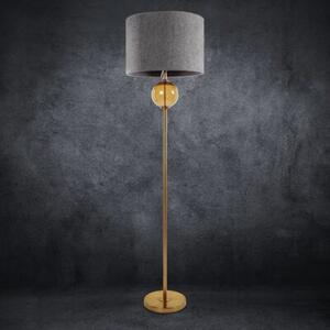 Lampa podłogowa EUROFIRANY Leona 467323 Popielato-złoty wysokość 165 cm