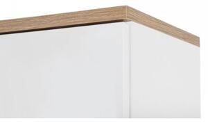 Szafka łazienkowa BALI 804 35 cm biała z koszem