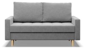 Sofa skandynawska, pikowana, NUBO, 152x92x92 cm, jasny szary | TYLETEGOTU