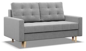 Sofa skandynawska, pikowana, NUBO, 152x92x92 cm, jasny szary | TYLETEGOTU