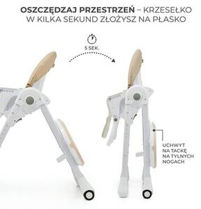 Krzesełko do karmienia KINDERKRAFT Tummie Beżowy