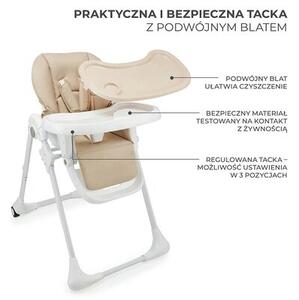 Krzesełko do karmienia KINDERKRAFT Tummie Beżowy