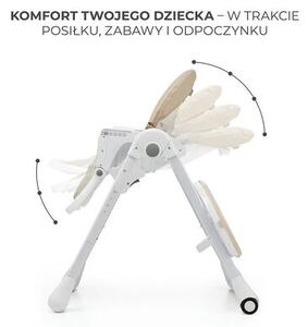 Krzesełko do karmienia KINDERKRAFT Tummie Beżowy