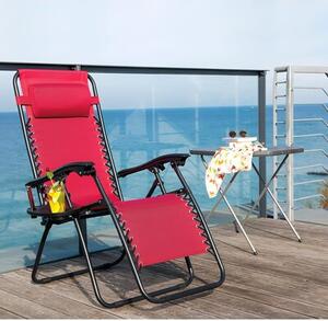 Fotel ogrodowy PATIO Relax Bordowy