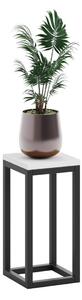 Kwietnik metalowy - loft 40 cm Biały