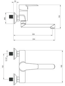 Bateria umywalkowa DEANTE Corio BFCE 050M Chrom