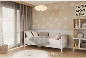 Łóżko młodzieżowe MIJA 180x80cm białe drewniane bez szuflady/bez materaca