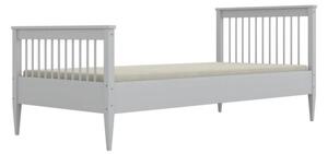 Łóżko młodzieżowe MIJA 180x80cm białe drewniane bez szuflady/bez materaca