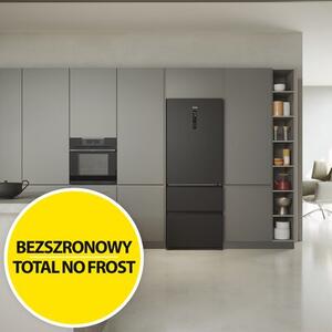 Lodówka HAIER HTR5719ENPT 3D No frost 190cm Czarna
