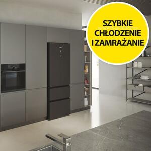 Lodówka HAIER HTR5719ENPT 3D No frost 190cm Czarna