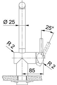 Bateria kuchenna stojÄ ca FRANKE Atlas Neo pull-out z wyciÄ ganÄ wylewkÄ Czarna stal szlachetna 115.0550.427