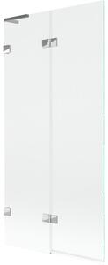 Mexen Lunar L parawan nawannowy 2-skrzydłowy lewy 90 x 150 cm, transparent, chrom - 897L-090-100-01-00-L