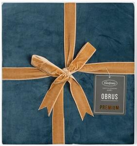 Obrus EUROFIRANY Velvet 85 x 85 cm Granatowy