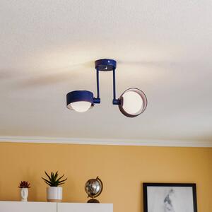 Lampa sufitowa Mado Argon, możliwość ściemniania, niebieski, salon / jadalnia, metal, nowoczesny