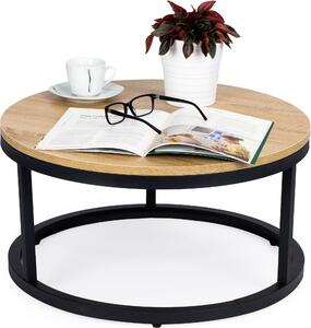 Nowoczesny industrialny stolik kawowy loftowy 60 cm