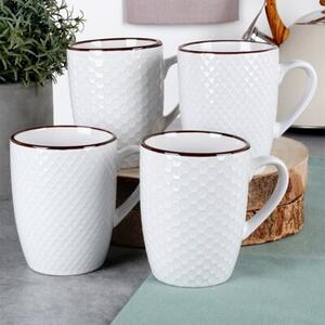 Kubki ceramiczne białe 400 ML 4 szt