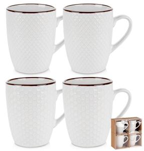 Kubki ceramiczne białe 400 ML 4 szt