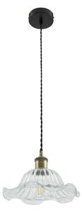 Lampa Wisząca Lindby, Ludowika, ściemnialny, transparentny, jadalnia, szkło, antyczny