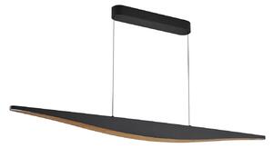 Lampa Wisząca Lucande, Clavit, ściemnialny, czarny, salon, metal, nowoczesny