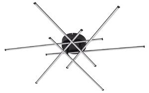 Lampa Sufitowa Lindby, Elviano, czarny, salon, aluminium, nowoczesny