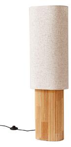 Lampa Podłogowa Lindby, Kimiko, drewniany, salon, tkanina | tekstylia, skandynawski