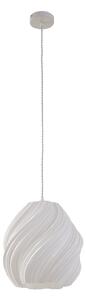 Lampa Wisząca Lindby, Nuvia, ściemnialny, biały, salon, tworzywo sztuczne, nowoczesny