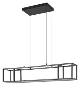 Lampa Wisząca Lucande, Estante, ściemnialny, czarny, salon, metal, nowoczesny