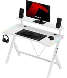 Biurko gamingowe HUZARO Hero 1.9 RGB Biały