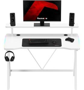 Biurko gamingowe HUZARO Hero 1.9 RGB Biały