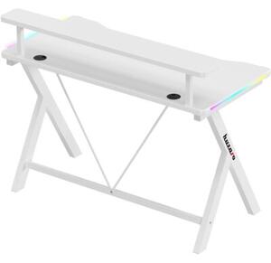 Biurko gamingowe HUZARO Hero 1.9 RGB Biały