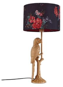 Lampa Stołowa Lindby, Marula, złoty | mosiężny, salon, tkanina | tekstylia, nowoczesny