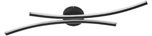 Lampa Sufitowa Lindby, Ravion, czarny, salon, aluminium, nowoczesny
