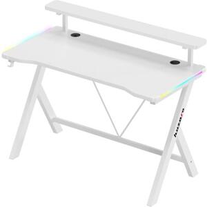 Biurko gamingowe HUZARO Hero 1.9 RGB Biały