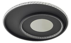 Lampa Sufitowa Lindby, Inessa, ściemnialny, czarny, salon, metal, nowoczesny