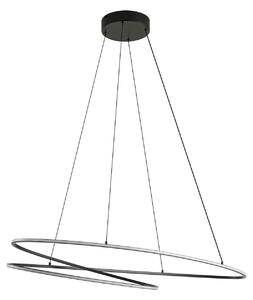 Lampa Wisząca Lucande, Gavril, ściemnialny, czarny, salon, metal, nowoczesny