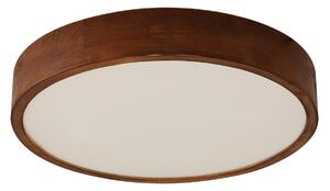 Lampa Sufitowa Lindby, Tanju, ściemnialny, drewniany, salon, drewno