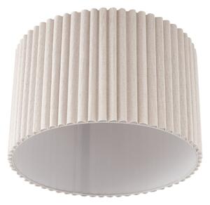 Lampa Sufitowa Lindby, Libbie, ściemnialny, beżowy, salon, tkanina | tekstylia, skandynawski