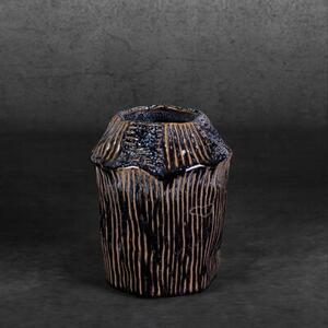 Wazon EUROFIRANY Alda 16 x 21 cm Granatowy