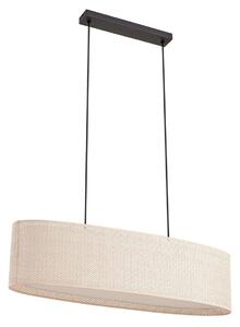 Lampa Wisząca Lindby, Soula, ściemnialny, beżowy, salon, tworzywo sztuczne, dworkowy | rustykalny